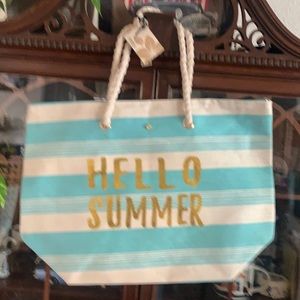 cappelli straworld large tote beach bag NWT